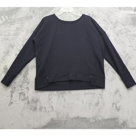 MPG Sweatshirt Womens M Crew Neck Pullover Slit Hem Workout Gym Yoga Athleisure - Picture 1 of 10